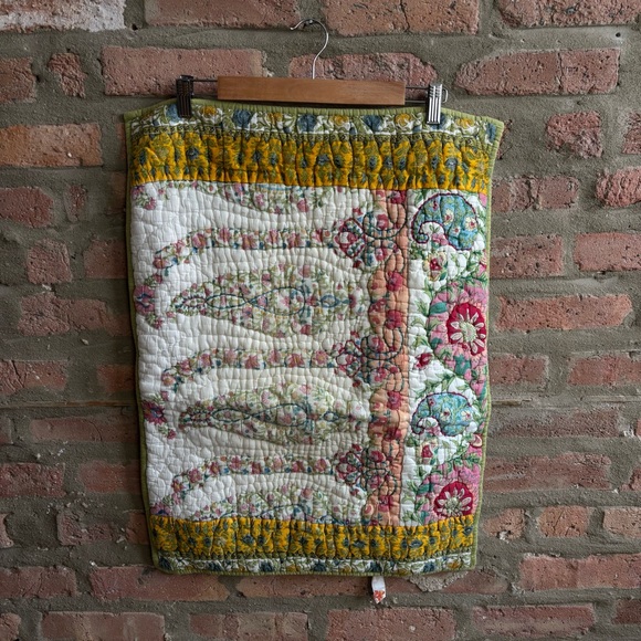 Pottery Barn Floral Patchwork Quilted Pillow Covers – Set of 2 – Made in India - Picture 2 of 8